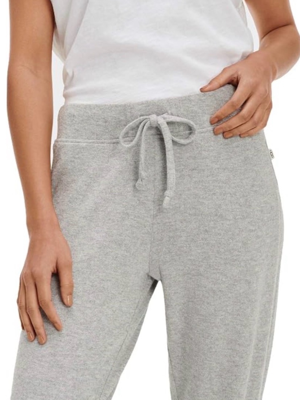 UGG CASIA Heathered Gray Comfy Lounge Sweatpants Joggers Size XL
